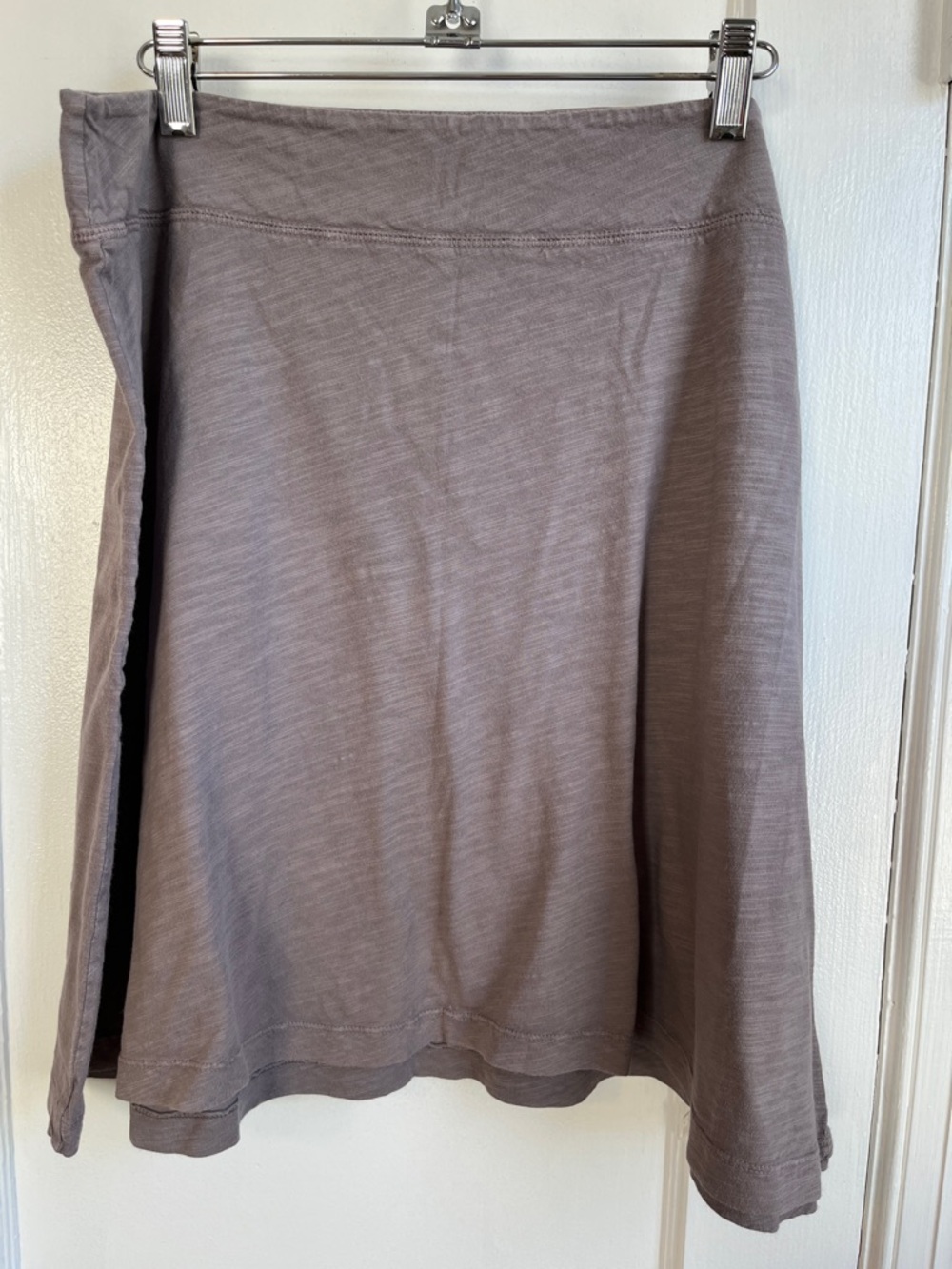fresh produce Taupe A-Line Knit Skirt